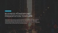 Professional Corporate Dark Google Slides template for download