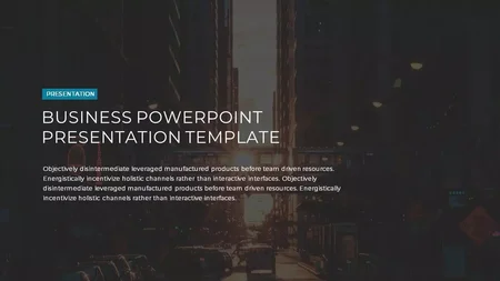 Professional Corporate Dark Google Slides template for download