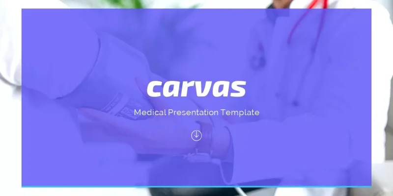 Canvas medicinsk Google Presentationsmall för nedladdning