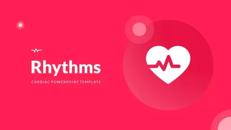 Herzrhythmus Google Präsentationen-Vorlage zum Herunterladen