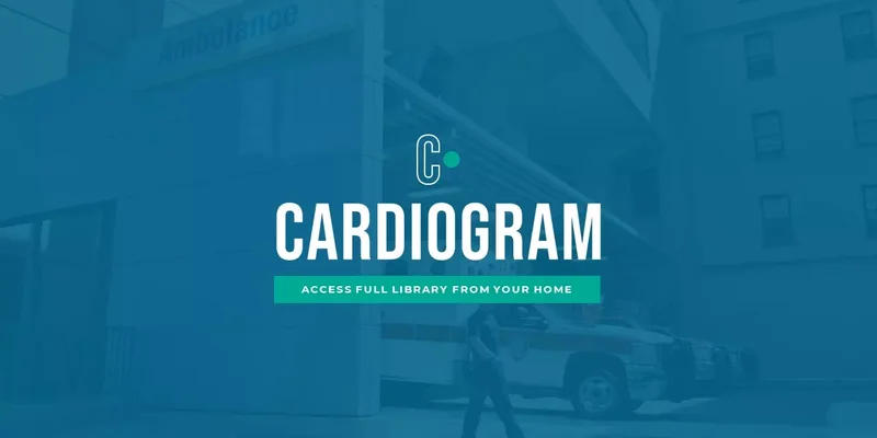 Cardiograma Plantilla de Presentaciones de Google para descargar