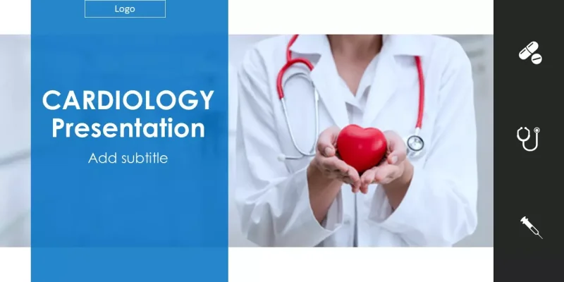 Kardiologi avdeling Google Presentasjoner tema til nedlastning
