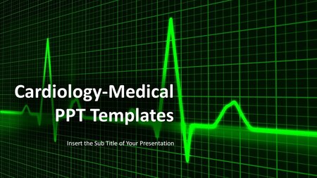 Electrocardiogram ECG Google Slides template for download