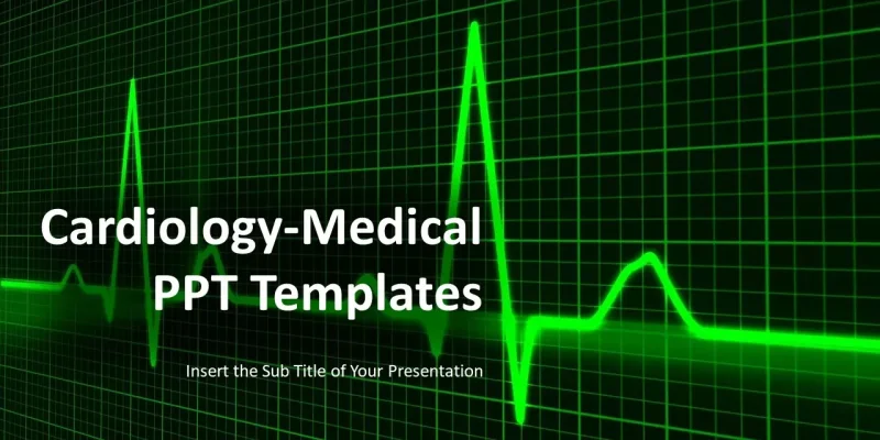 Electrocardiogram ECG Google Slides template for download