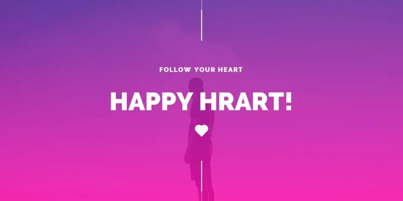 Glad hjerte cardio Google Slides skabelon for download
