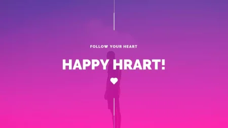Glad hjerte cardio Google Slides skabelon for download