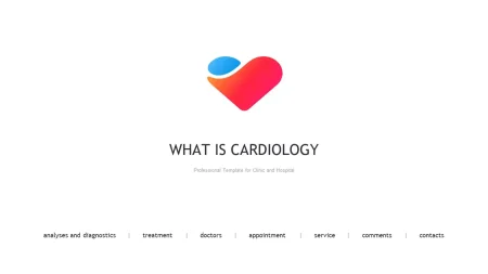 O que é cardiologia Modelo do Apresentações Google para download