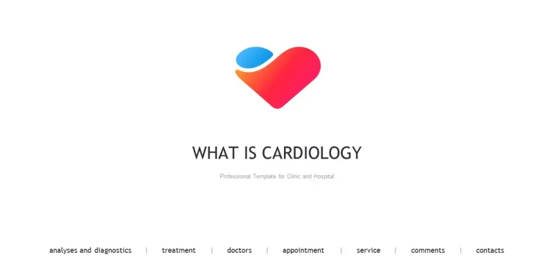 Qué es la cardiología Plantilla de Presentaciones de Google para descargar