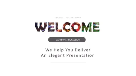 Karneval prosesjon Google Presentasjoner tema til nedlastning