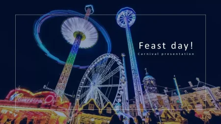 Festa di Carnevale modello di Presentazioni Google da scaricare