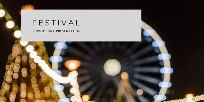 Festival İndirmeye hazır Google Slaytlar şablonu