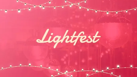 Lights Fest Carnival Google Slides template for download