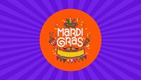 Mardi Gras Google Slides template for download