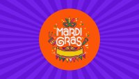 Mardi Gras Google Slides template for download