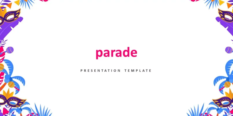 Parade Google Slides skabelon for download