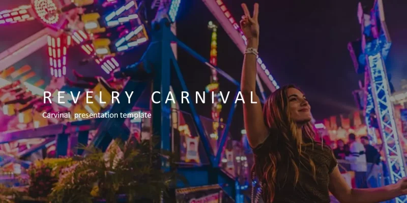 Fest karneval Google Slides skabelon for download