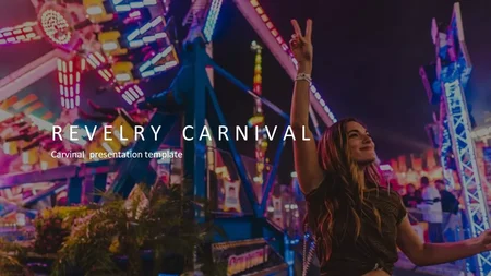 Festlig karneval Google Presentationsmall för nedladdning