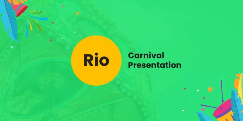 Rio Karnavalı İndirmeye hazır Google Slaytlar şablonu