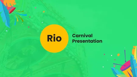 Carnevale di Rio modello di Presentazioni Google da scaricare