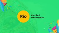 Rio Carnival Google Slides template for download