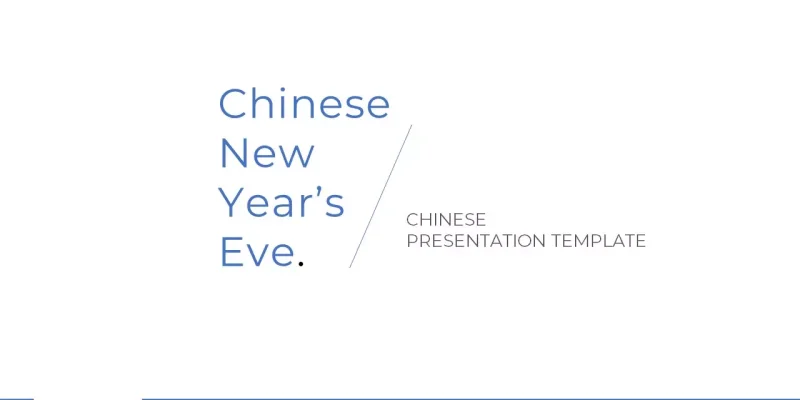 Chinese New Years Eve Google Slides template for download