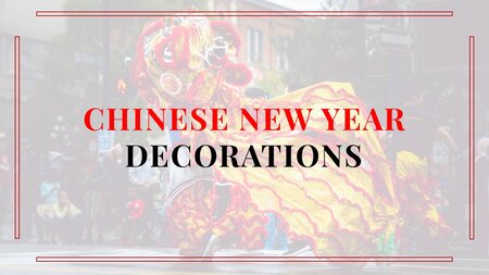 CNY Dekorationen Google Präsentationen-Vorlage zum Herunterladen