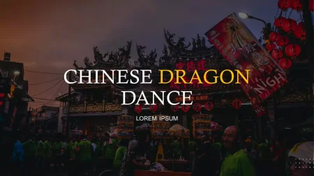 Dragon Dance Google Slides template for download