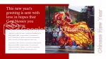 Kinesiskt Nyår Drakdans Google Presentationer-Tema Slide 02