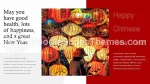 Kinesiskt Nyår Drakdans Google Presentationer-Tema Slide 03