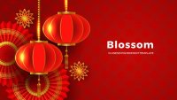 Orchid Blossom Google Slides template for download