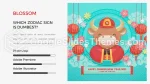 Kinesiskt Nyår Orkidéblomma Google Presentationer-Tema Slide 09