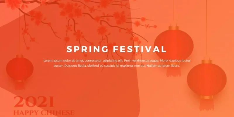 Spring Festival Google Slides template for download