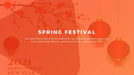 Spring Festival Google Slides template for download