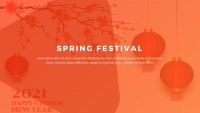 Forårsfestival Google Slides skabelon for download