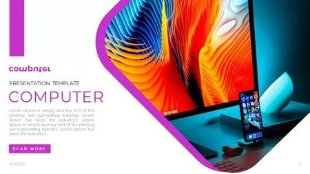 Moderne professionel Google Slides skabelon for download