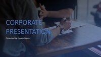 Elegant Clean Simple Google Slides template for download