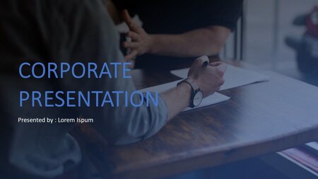 Elegant Clean Simple Google Slides template for download