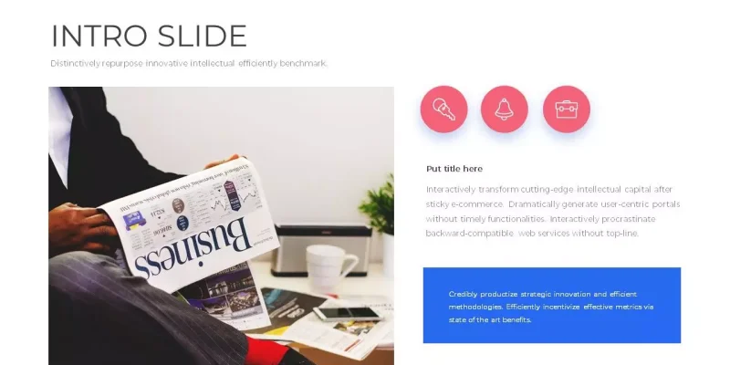 Moderne ledelsesdata Google Slides skabelon for download