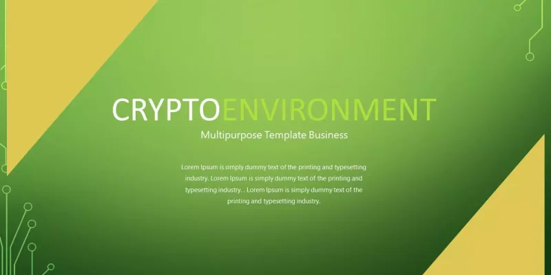Crypto And Environment Google Slides template for download