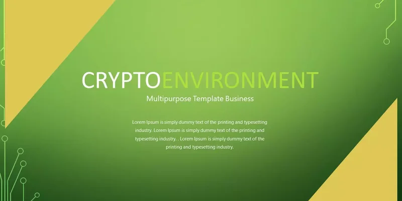 Kripto Ve Çevre Sunum teması Kripto Ve Çevre İndirmeye hazır Google Slaytlar şablonu