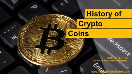 History of Crypto Coins Google Slides template for download