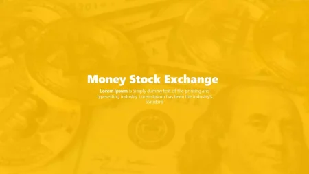 Money Stock Exchange Google Slides template for download