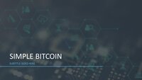 Basit Bitcoin Sunumu İndirmeye hazır Google Slaytlar şablonu