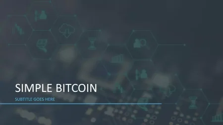 Semplice presentazione Bitcoin modello di Presentazioni Google da scaricare