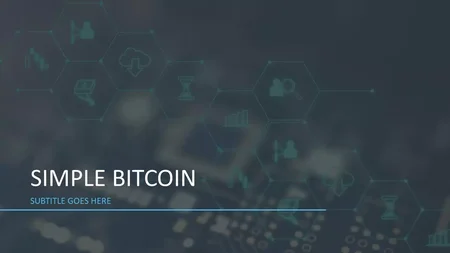 Simple Bitcoin Presentation Google Slides template for download