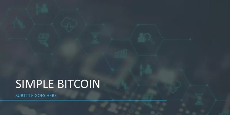 Simple Bitcoin Presentation Google Slides template for download