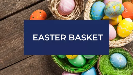 Cesto di Pasqua modello di Presentazioni Google da scaricare