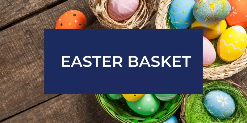 Cesto di Pasqua modello di Presentazioni Google da scaricare