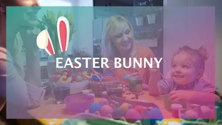 Easter Bunny Google Slides template for download