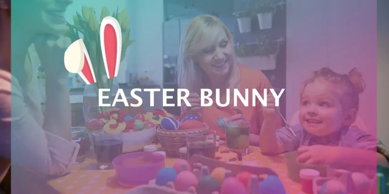 Easter Bunny Google Slides template for download